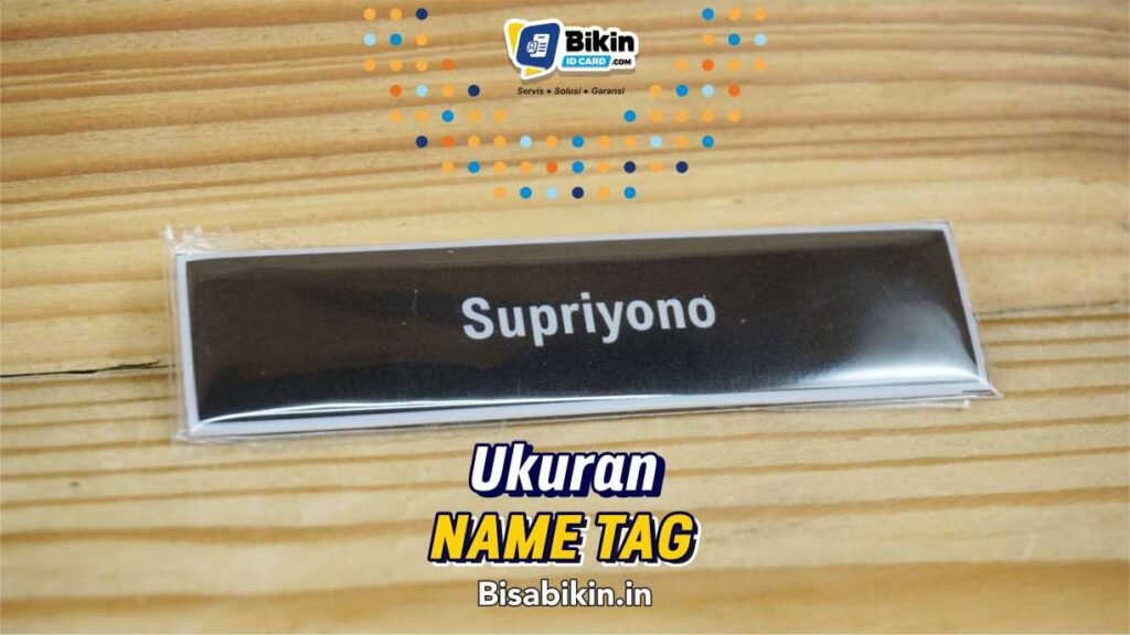 ukuran name tag