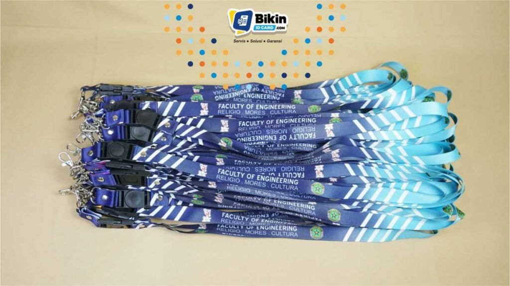 contoh lanyard card holder faculty