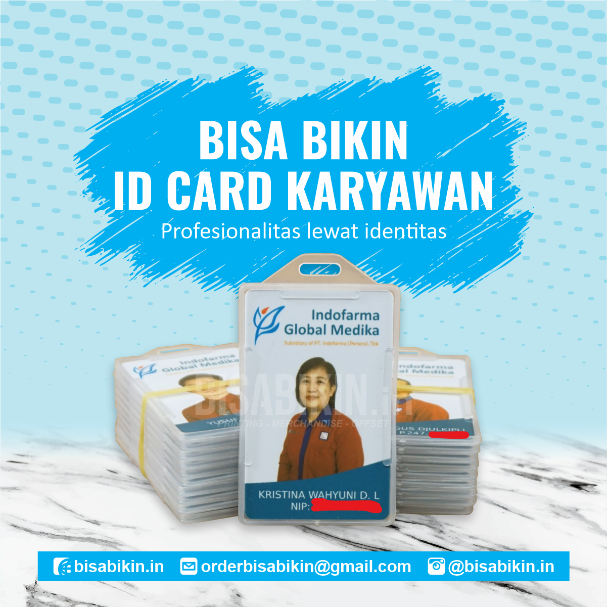 desain id card karyawan