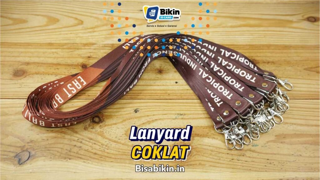 lanyard coklat tropical