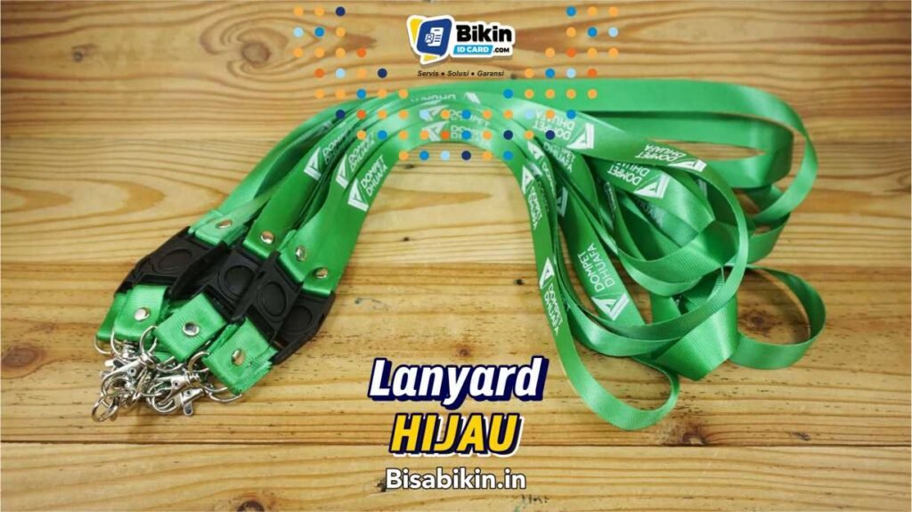 lanyard hijau dompet lanyard hijau dompet