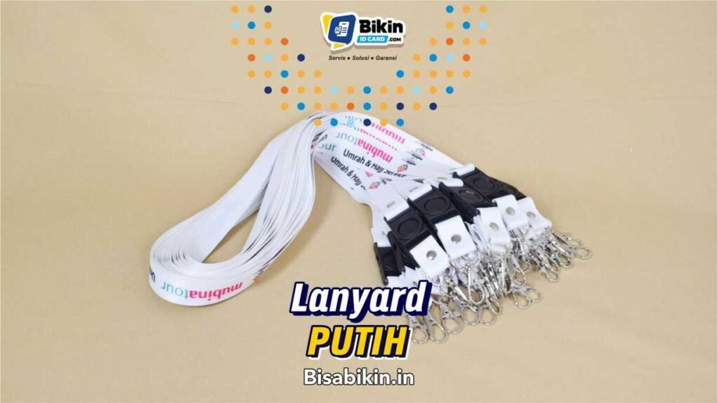 lanyard putih mubina