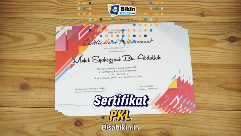 sertifikat pkl